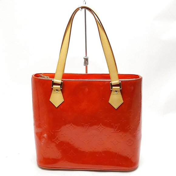 Louis Vuitton Houston Red Vernis Hand Bag mon621-101525 - Picture 1 of 16